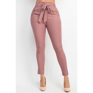 High Waist Tie Pants BRAND NEW